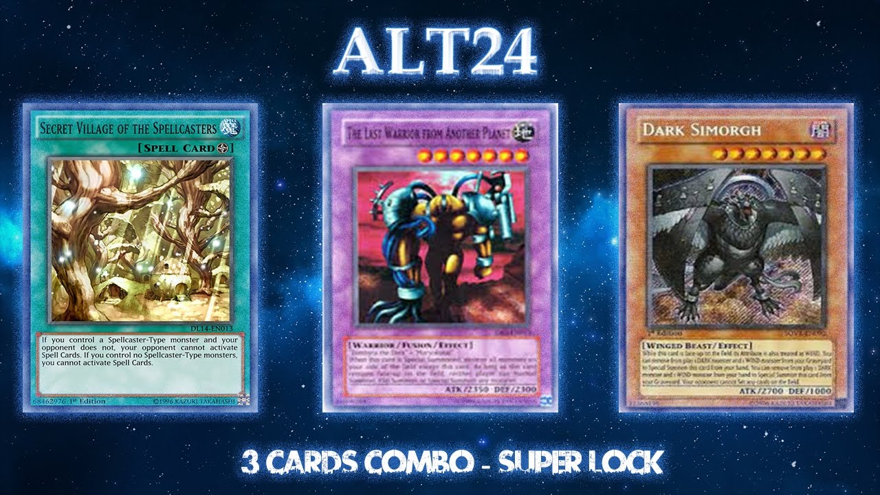 3 Cards Combo - Super Lock - The Last Warrior From Another Planet & Dark Simorgh