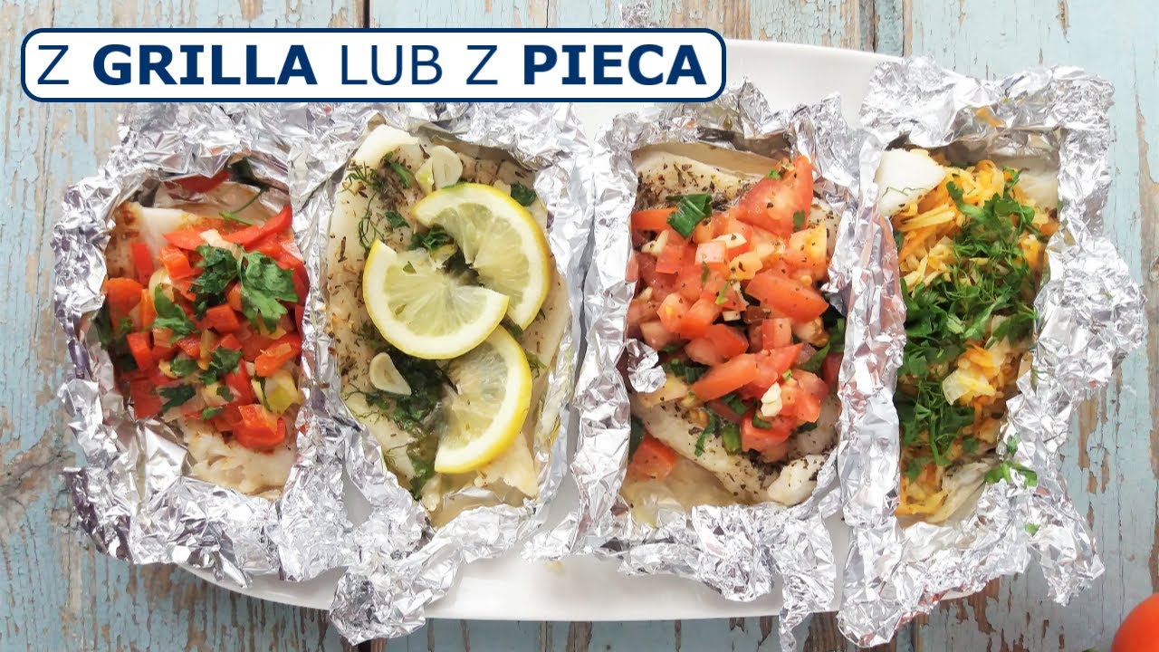 RYBA Z PIEKARNIKA / GRILLA w folii z warzywami | Filet rybny z grilla | Przepis na filet z halibuta