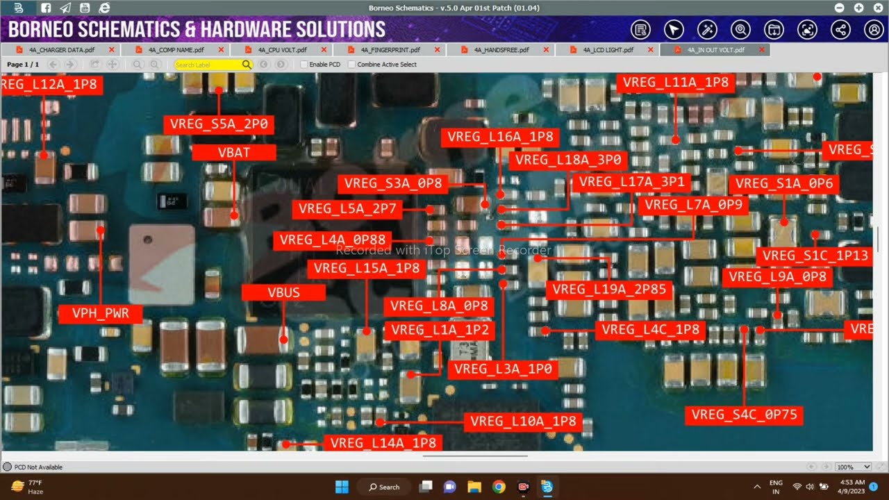 Google Pixel 4a All In/Out Voltages Full Detail Video Via BorneoSchematicsDiagram#Mobile2service#Fix