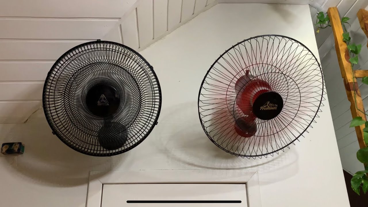 Ventilador de parede venti-delta da casa da praia, papai instalou aqui em casa!!