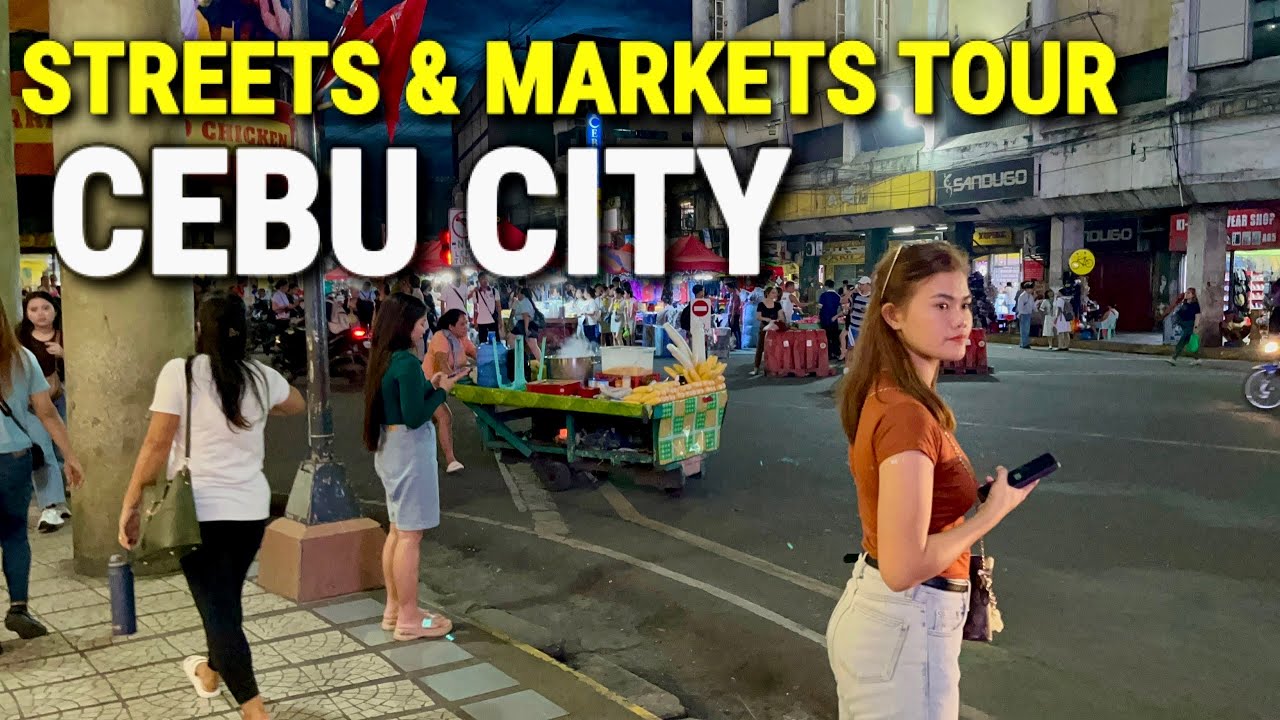 CEBU, PHILIPPINES Virtual Tour 🇵🇭 Walking from Carbon Food Market to Colon Street in Cebu City