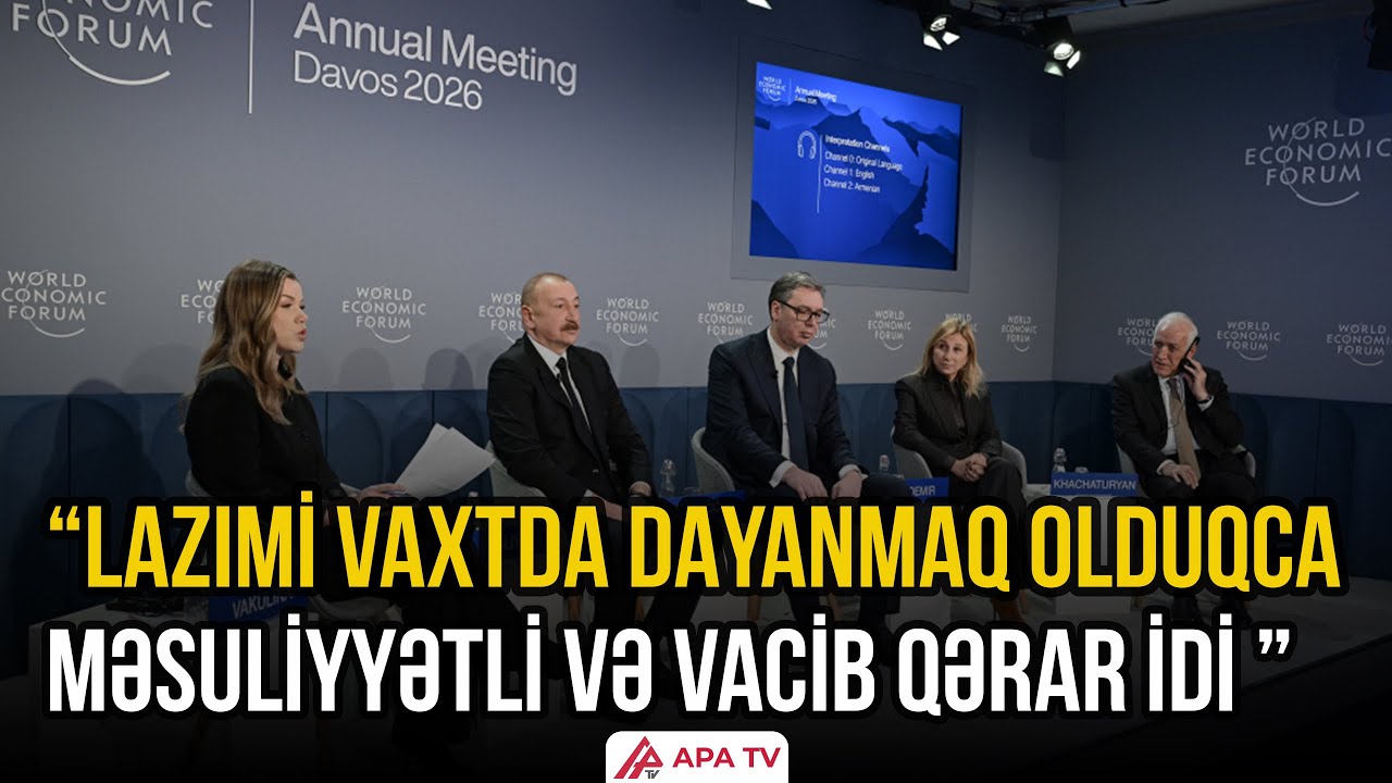 Prezident: “Əldə olunan nəticə Ermənistanın, Azərbaycanın və Cənubi Qafqazın xeyrinədir” – APA TV