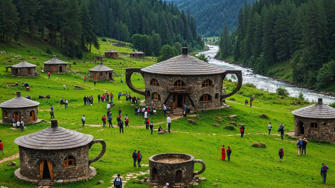 Wonders of Switzerland | Peaceful Paintings Hidden Deep Inside a Swiss Village | Walking Tour 2025