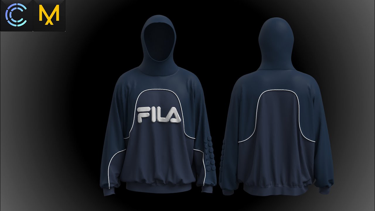 Making a men's hoodie in  Clo3d or Marvelous designer