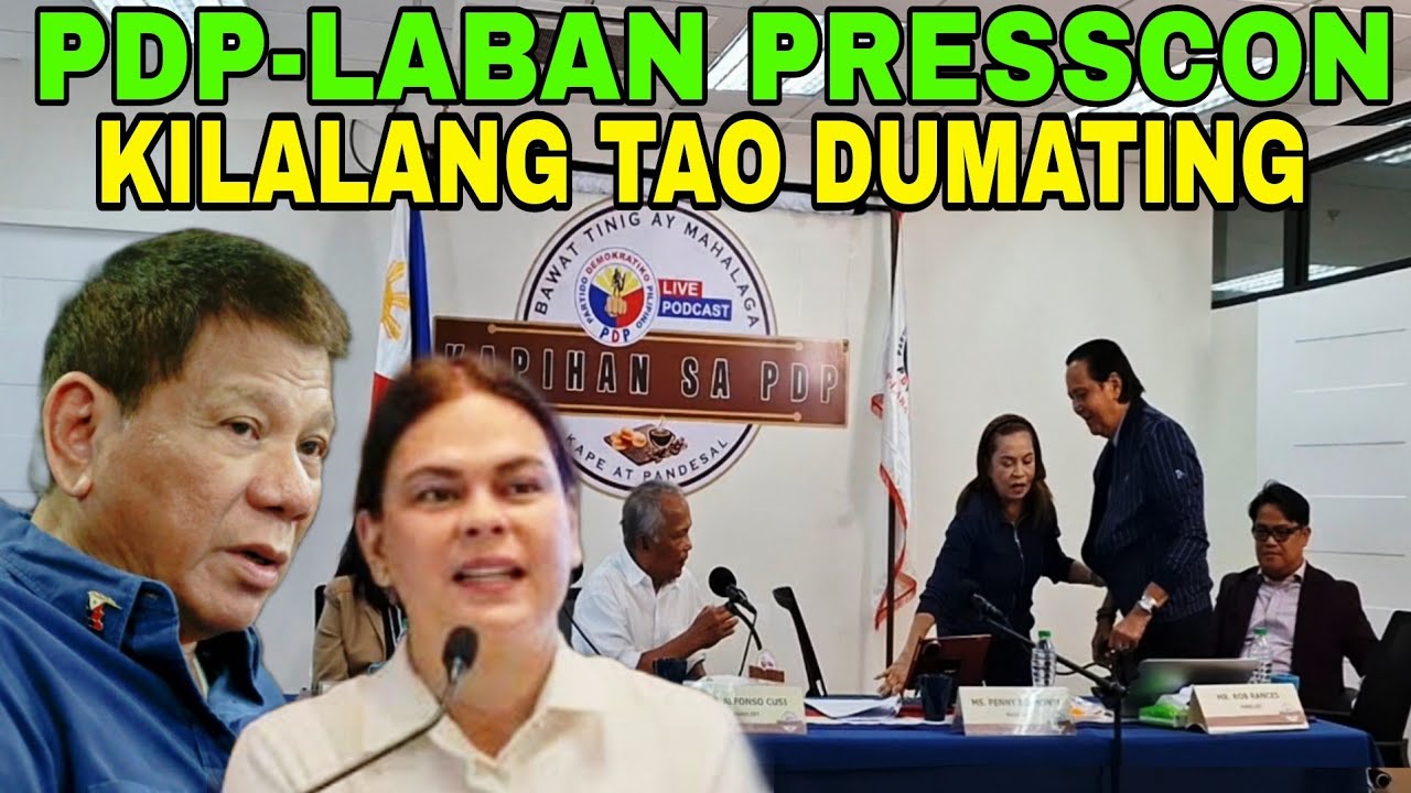 PDP-Laban Presscon may biglang Dumating na kilalang tao