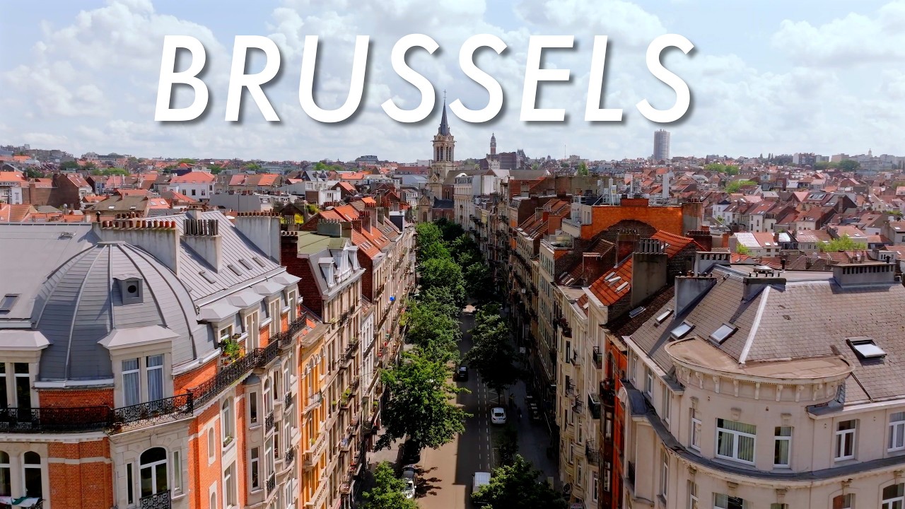 Brussels, Belgium 🇧🇪 Capital City Aerial Views in 4K