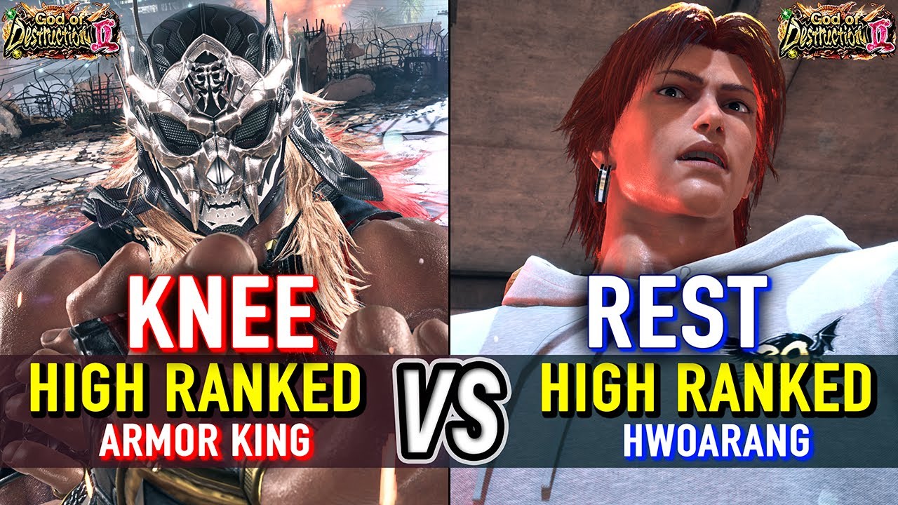 T8 🔥 KNEE (Armor King) vs REST (Hwoarang) 🔥 Tekken 8 High Level Gameplay