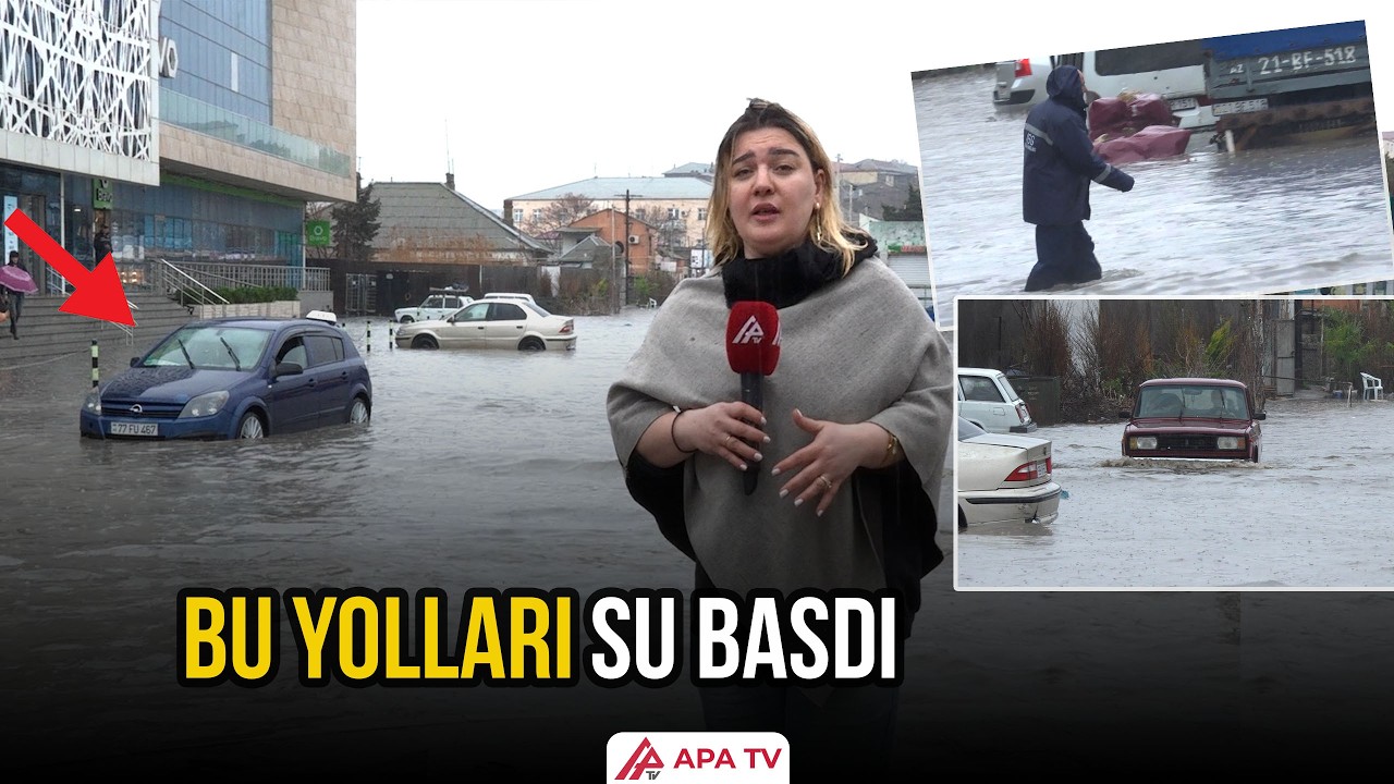 Bakının bəzi yerlərində yağış PROBLEMLƏR YARATDI | APA TV