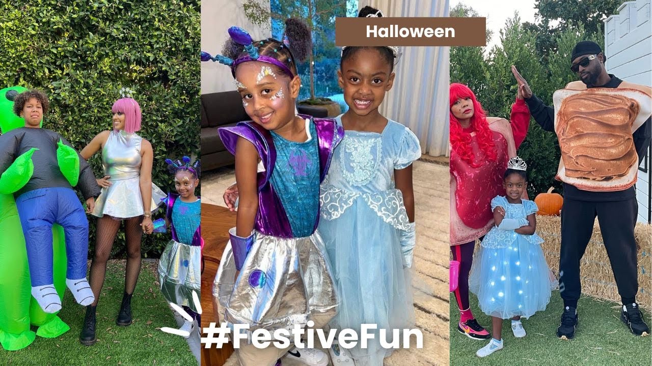 Halloween Extravaganza with Gabrielle Union, Dwyane Wade & Tia Mowry! 🎃👑
