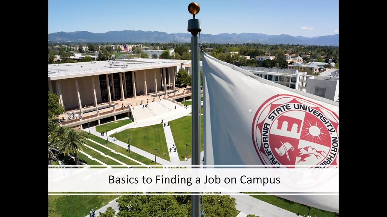 Session 1: Basics to Finding a Job On-Campus