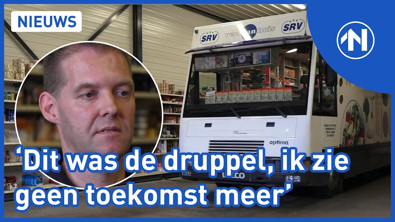 Rijdende supermarkt kapot, Richard stopt ermee