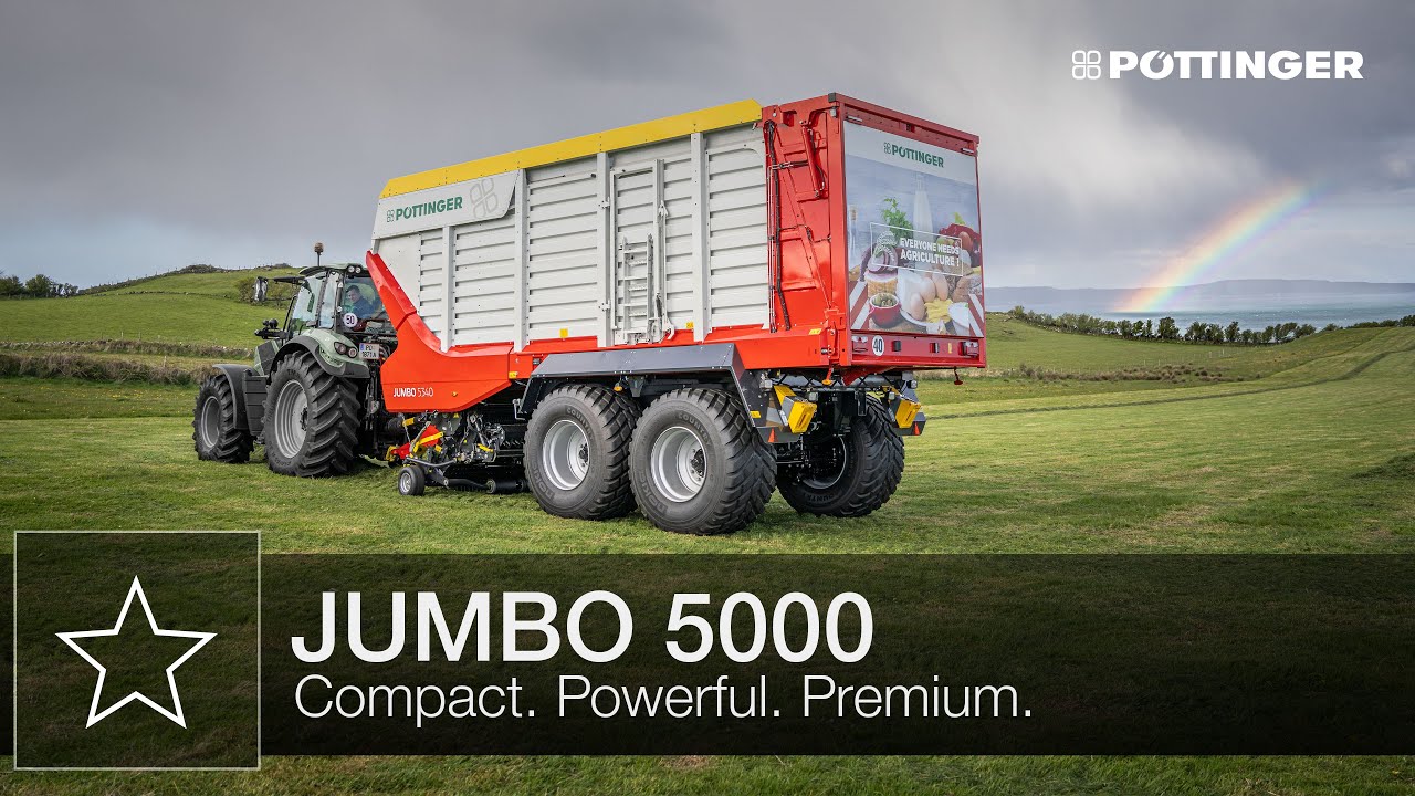 JUMBO 5000 multipurpose rotor loader wagon – Highlights | PÖTTINGER