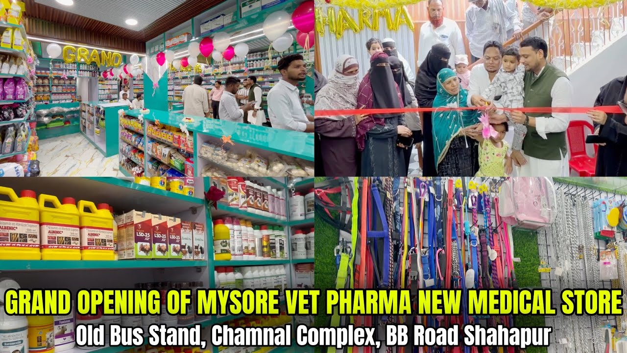 Grand Opening of Mysore Vet Pharma New Medical Store | All Animal Medicines & Food Available 