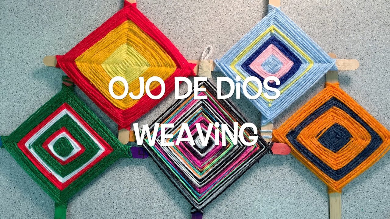 Как создать большое плетение Ojo de Dios (Глаз Бога)