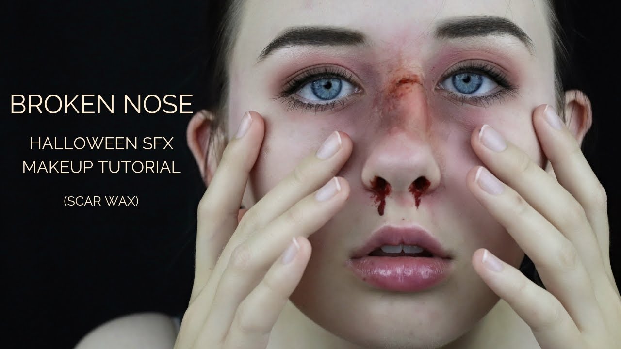 BROKEN NOSE SFX HALLOWEEN MAKEUP TUTORIAL