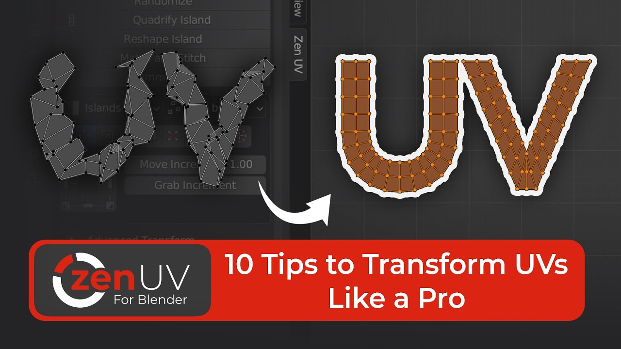 Zen UV for Blender - 10 Tips to Transform UVs like a Pro