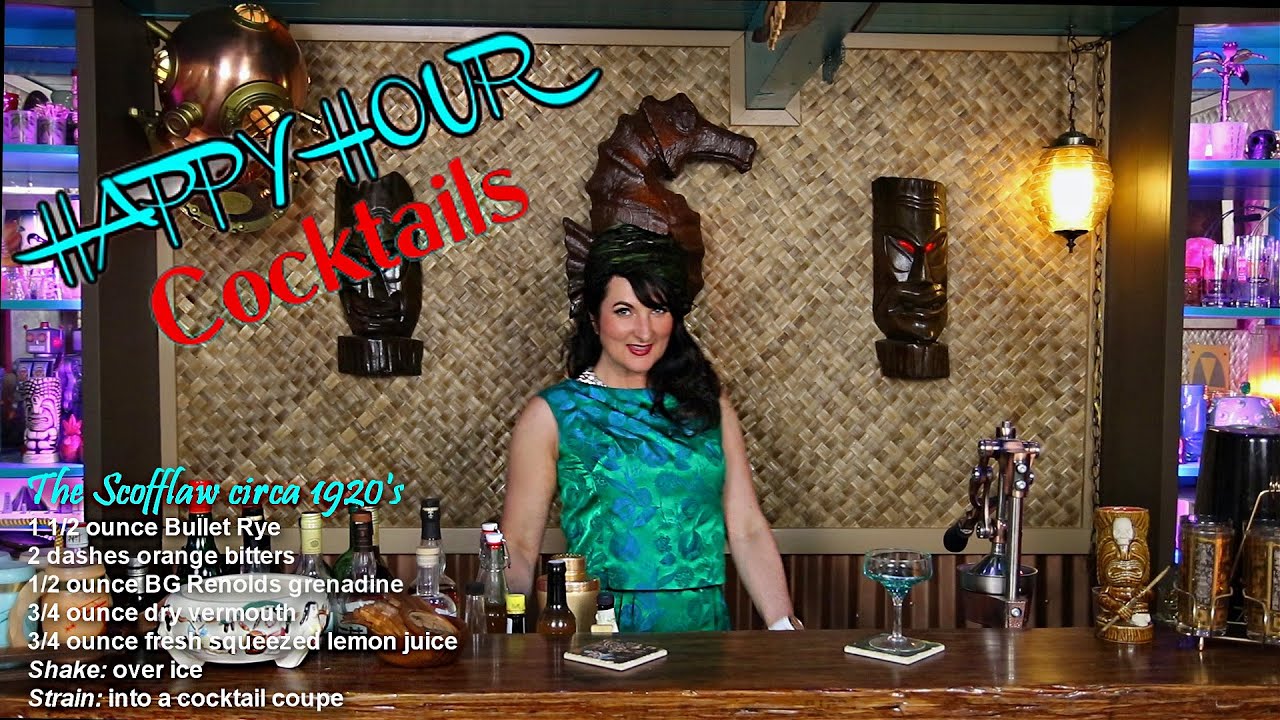 Happy Hour Cocktails: The Scofflaw circa 1920's with Lola Bossanova