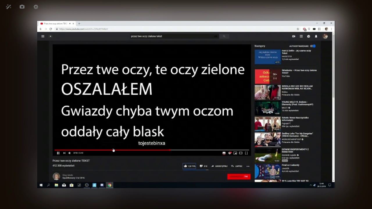 Ancymon śpiewa "Przez twe oczy zielone"