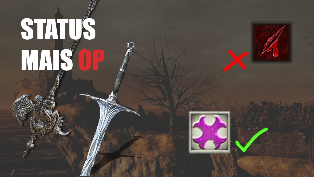 Dark Souls ou ELDEN RING? Qual tem os status mais OP?