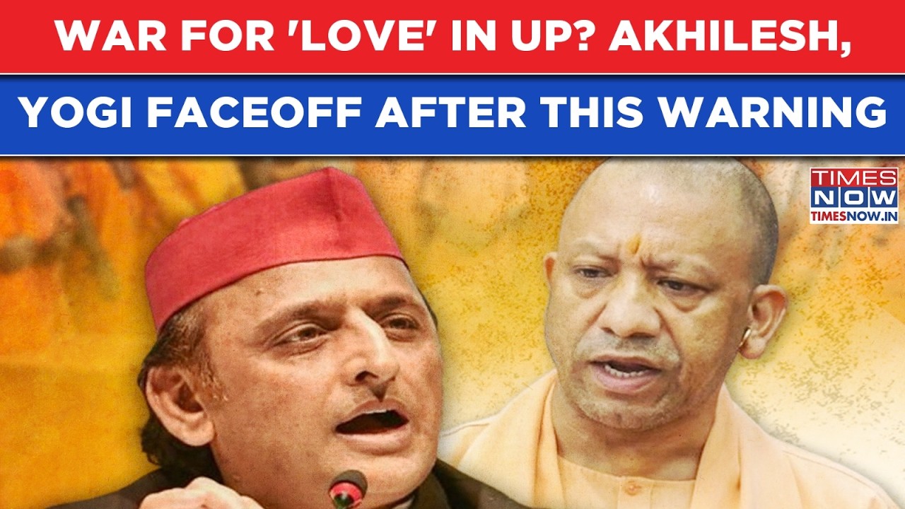 Akhilesh, Yogi Faceoff: 'Demography' Warning, UP CM 'Doesn't Know Love' Jibe| Watch BJP Vs SP