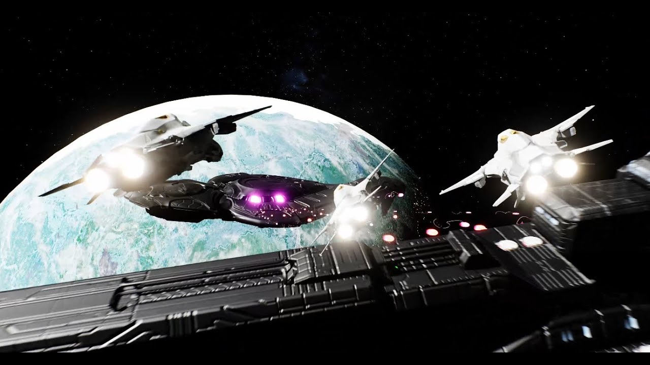Halo Space Battle One-Take | Unreal Engine 5 Short