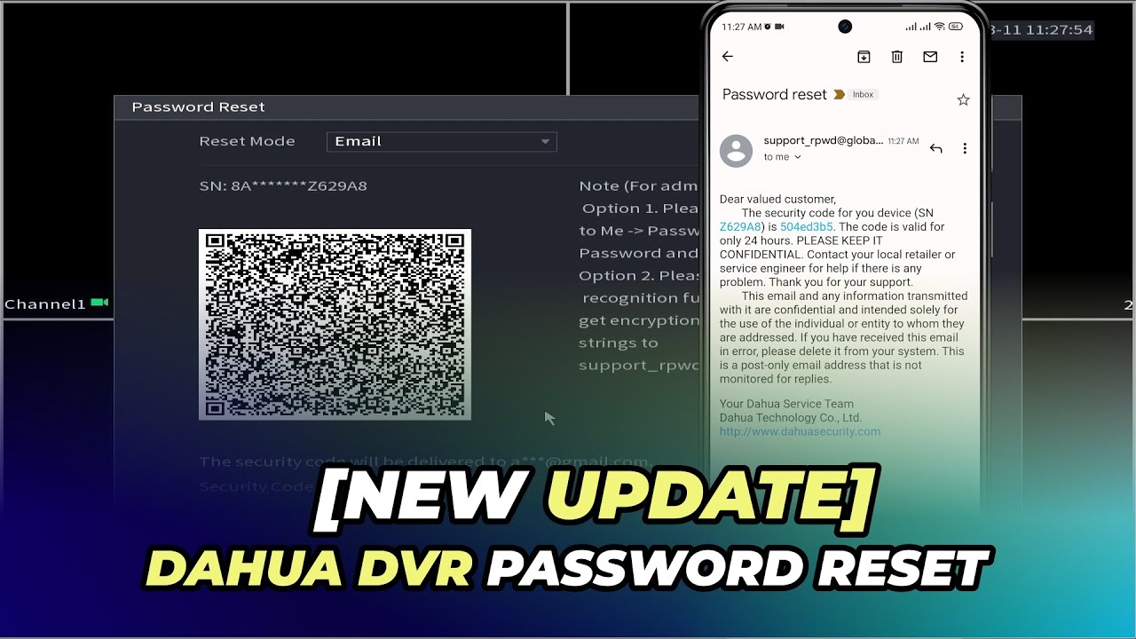 Dahua DVR Password Reset | How to Reset Dahua DVR Admin Password