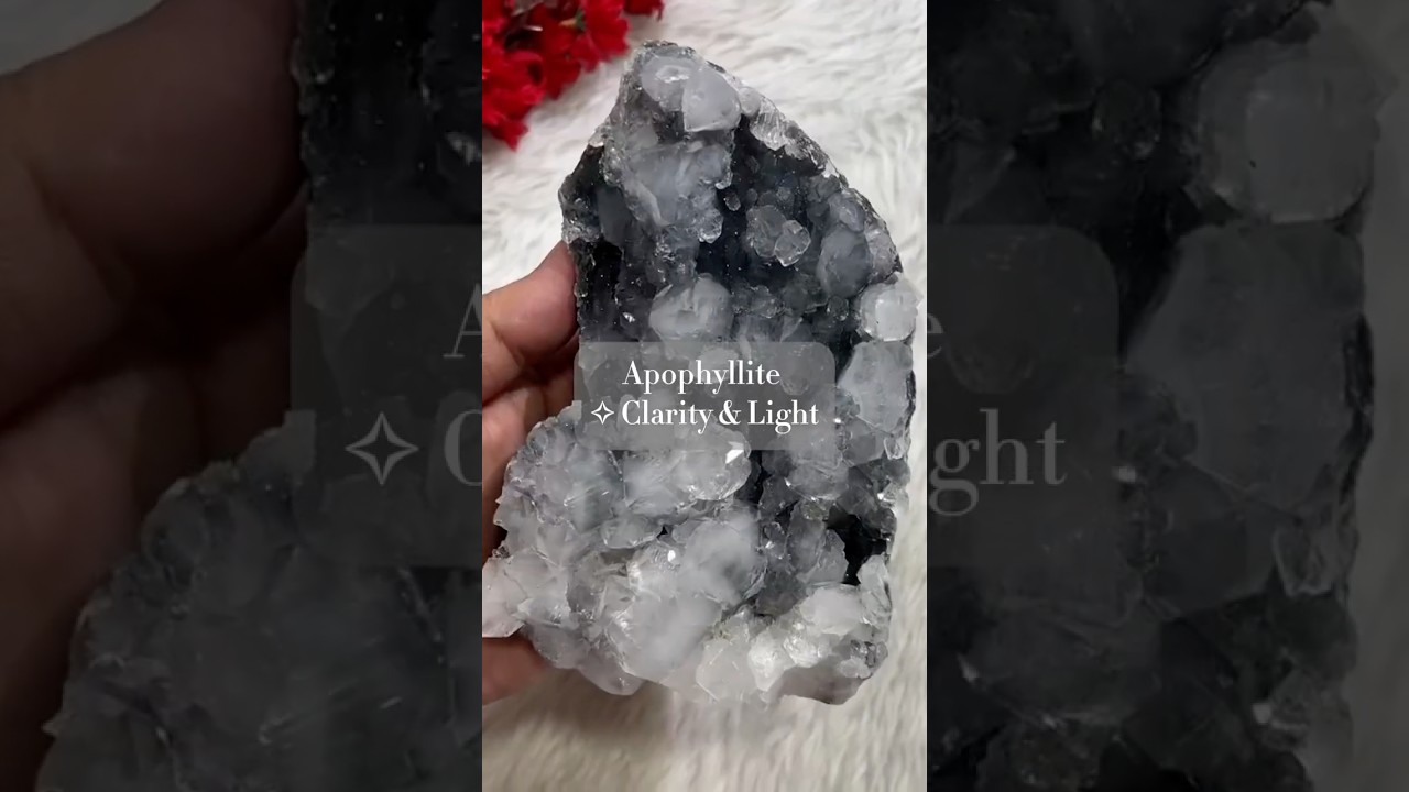 Apophyllite Crystals That Sparkle Like Magic ✨ 
