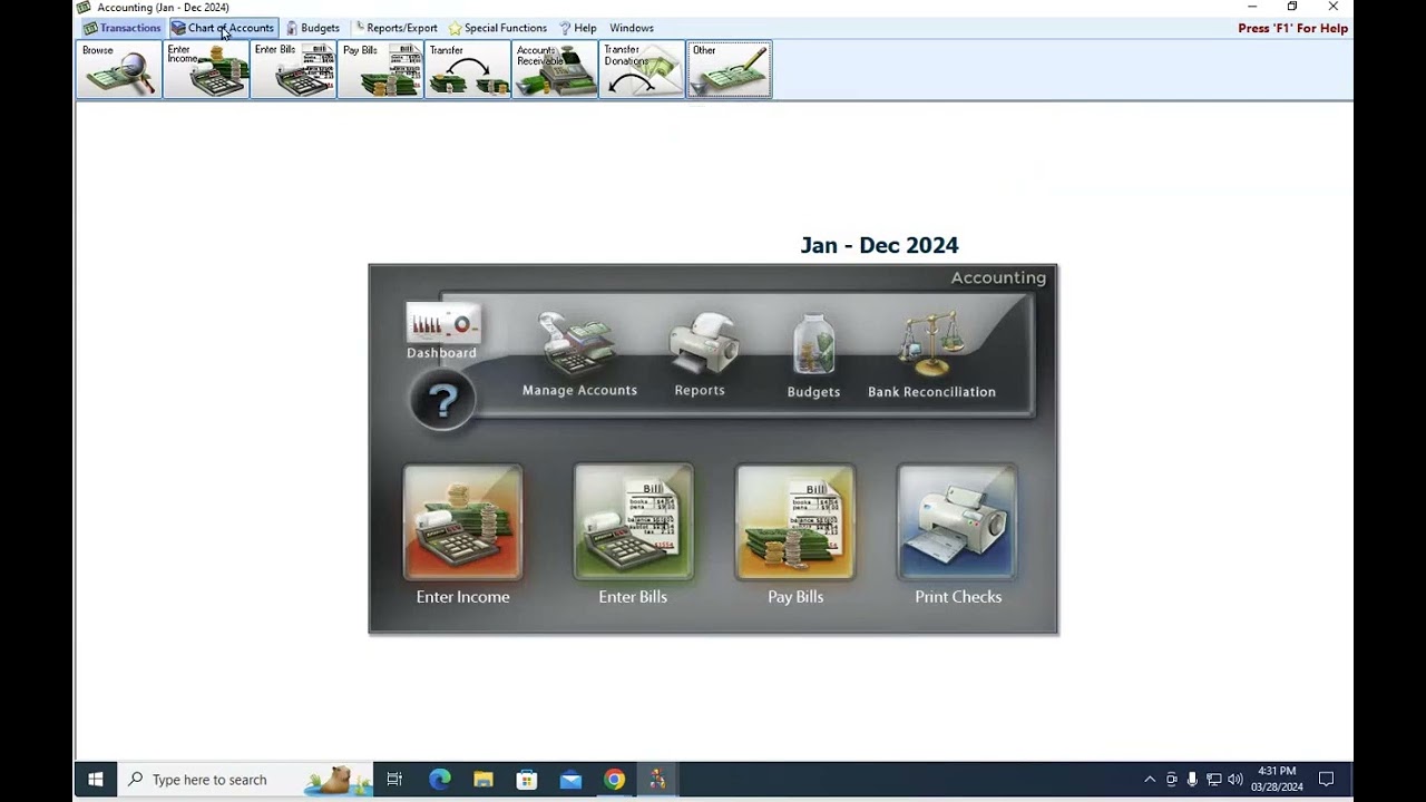 Church Windows Accounting Demo