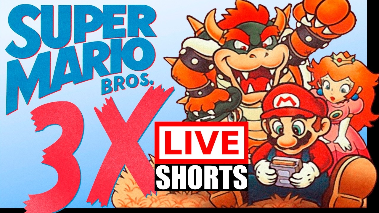 🔴Super Mario World: Super Mario Bros. 3X 100%  [ LIVE SHORTS ]