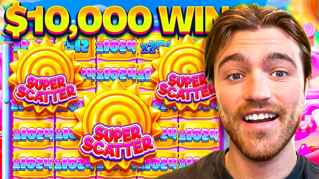 NEW SUGAR RUSH SUPER SCATTER PAID ME $10,000!!! (CRAZY WINS)