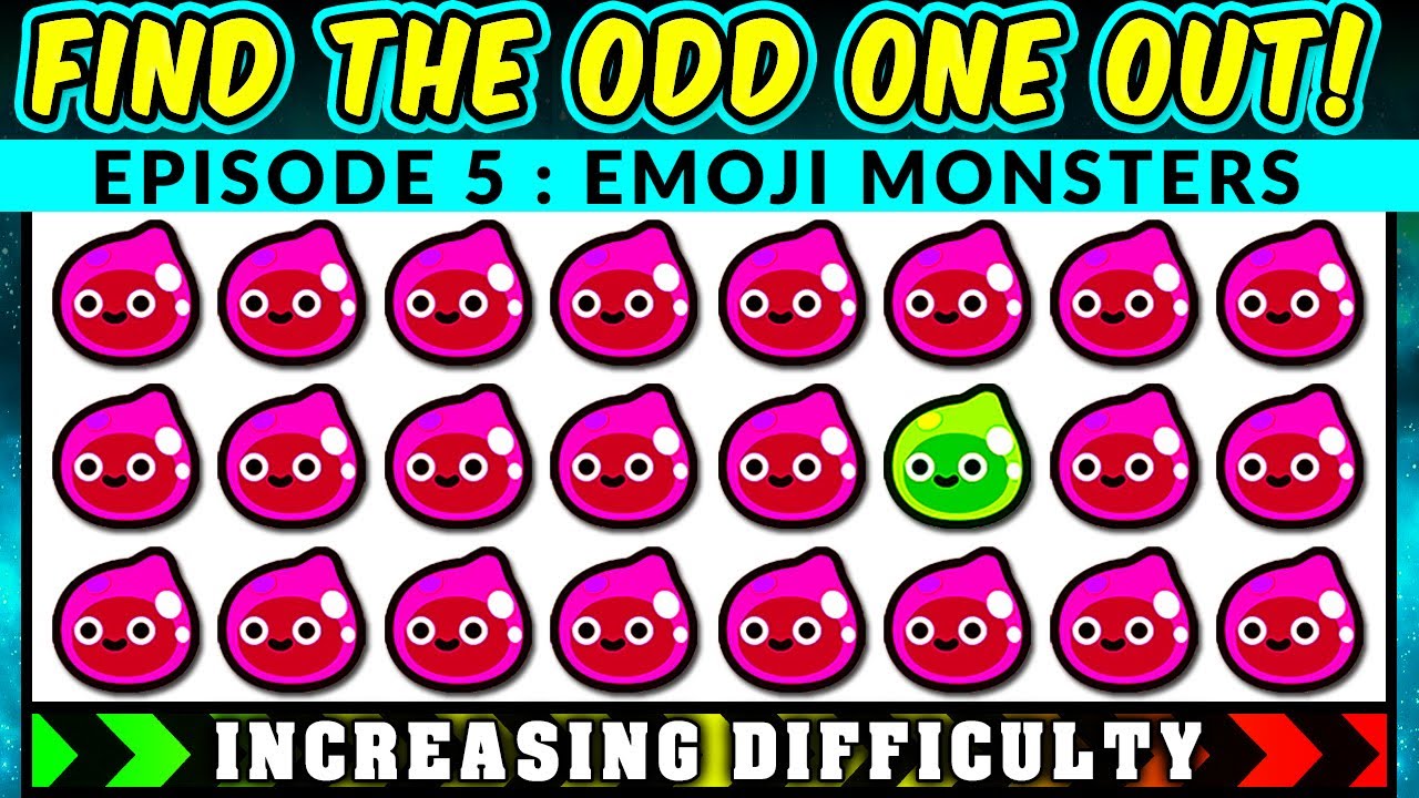 Spot the Different Emoji 😀 Can you Solve these Emoji Activities for Kids? Child Friendly