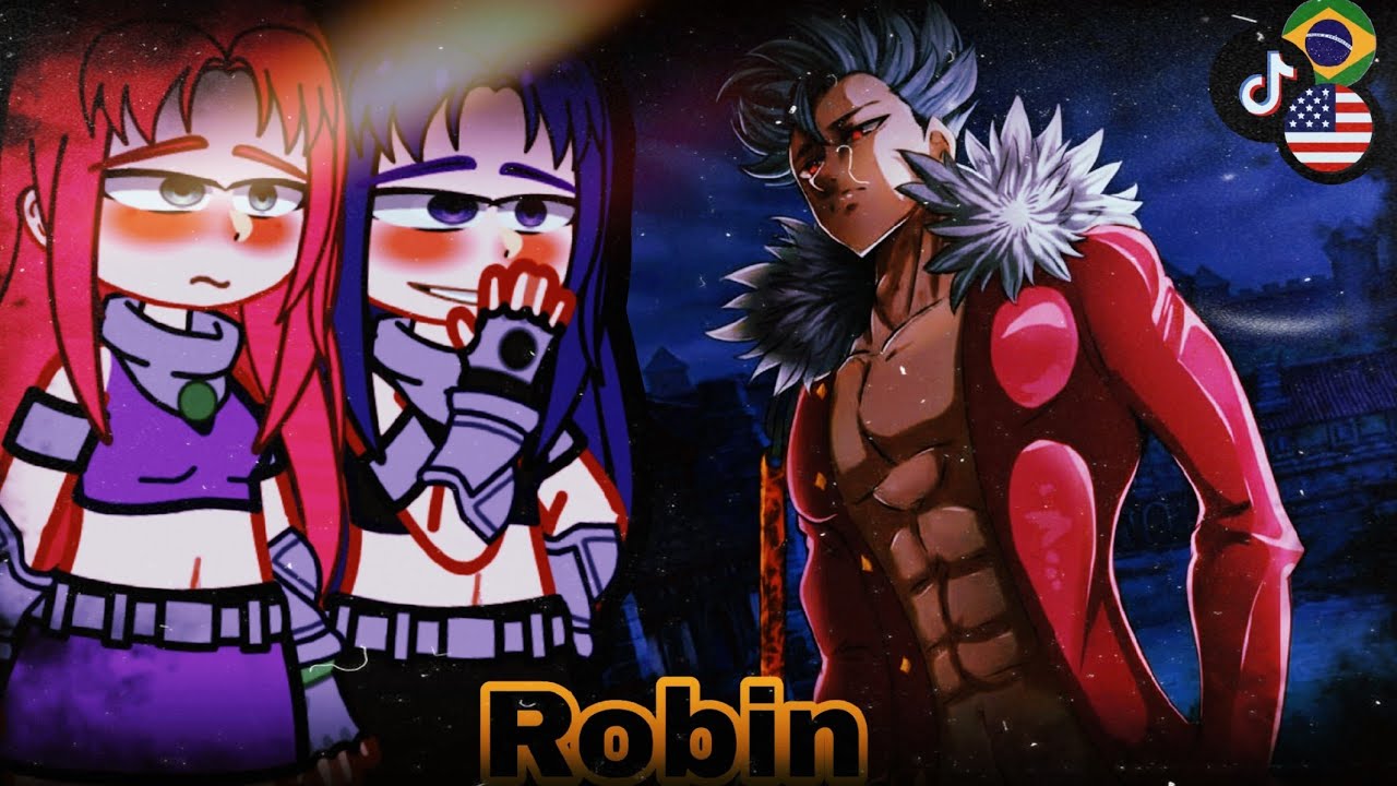 🇺🇲🇧🇷Teen Titans React to Robin As Ban - Gacha React 