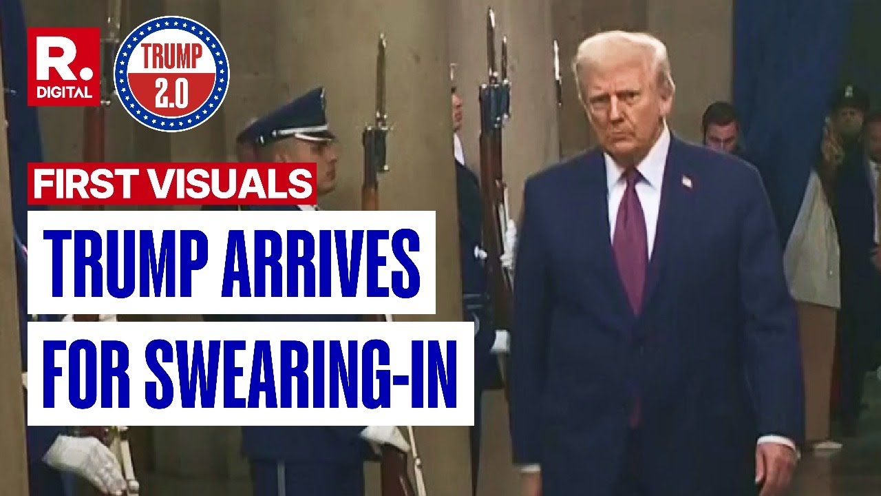 Moment Donald Trump Walks In To Take Oath As 47th President Of The United States