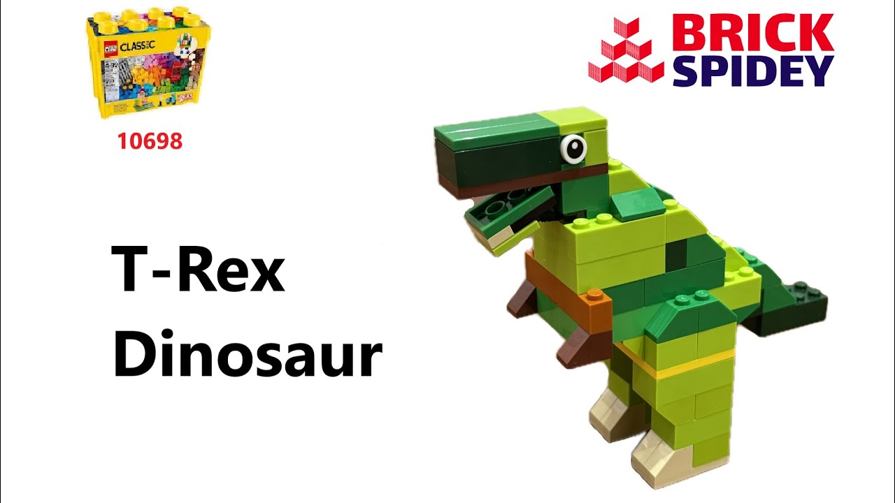 Lego 10698 How to make a T-Rex Dinosaur 티렉스 using Lego Classic 10698