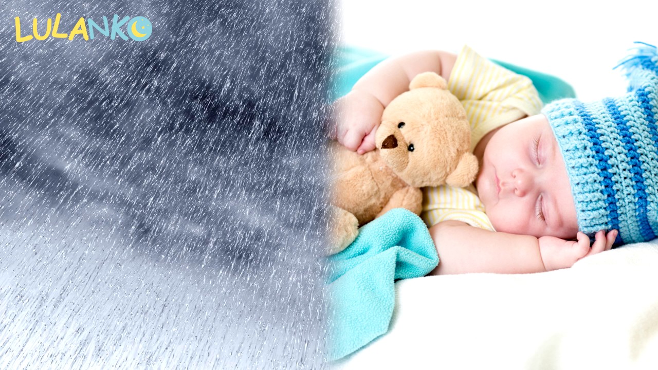 Rain white noise for baby to sleep