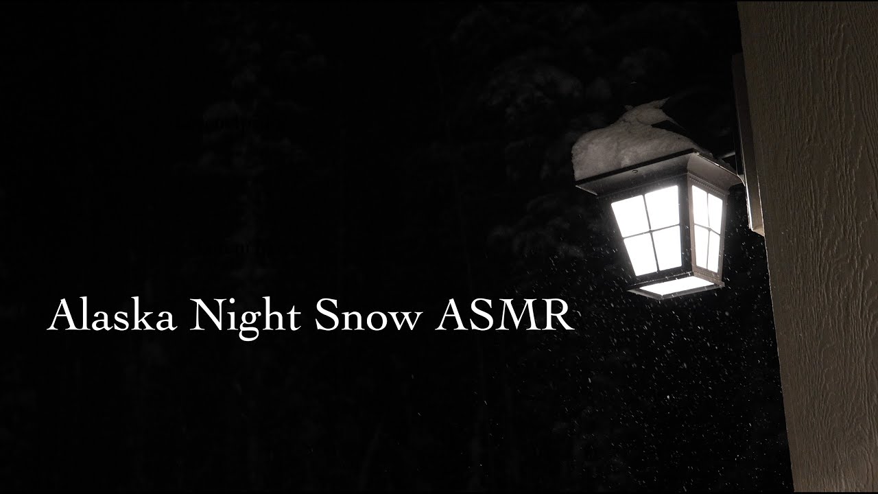 Alaska Night Snowstorm ASMR ❄️ Winter Ambience for Sleep & Relaxation (Distant Cars, No Talking)