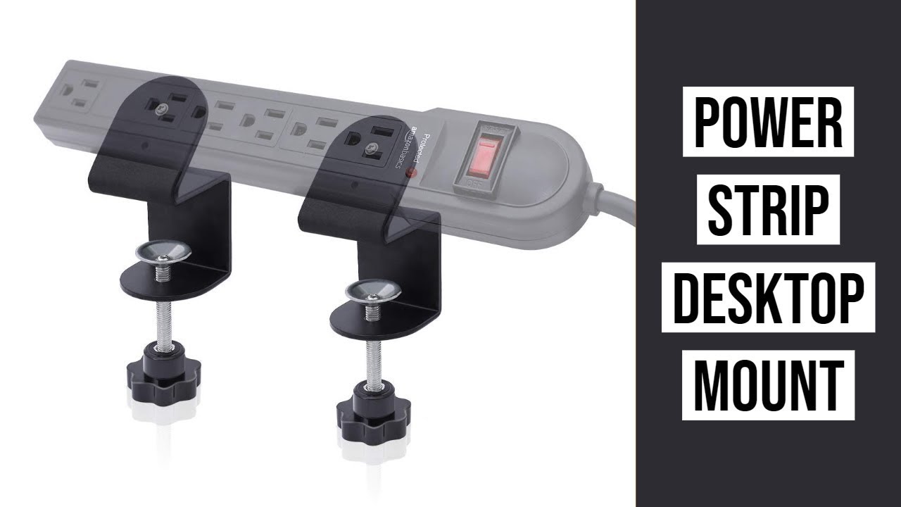 LANMU Power Strip Desk Mount | Surge Protector Desktop Mount