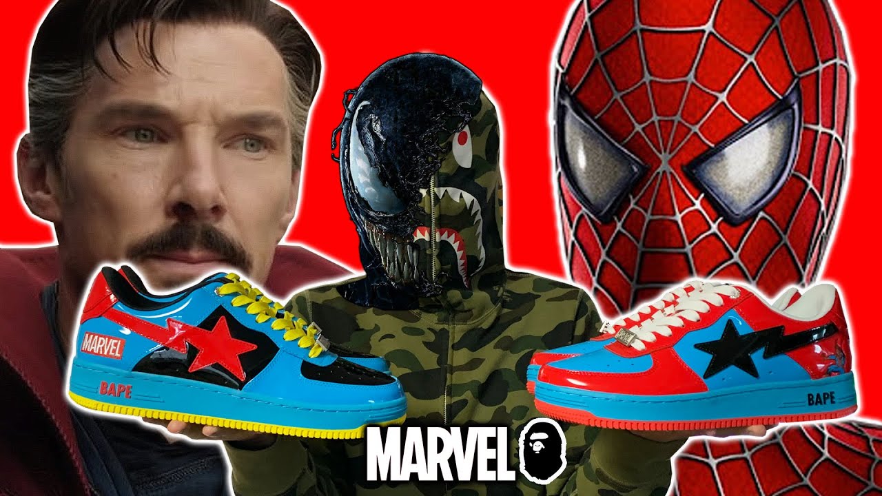 MUST HAVE SNEAKER OF THE YEAR! (Spider-man, Venom, Dr. Strange BAPE STA)