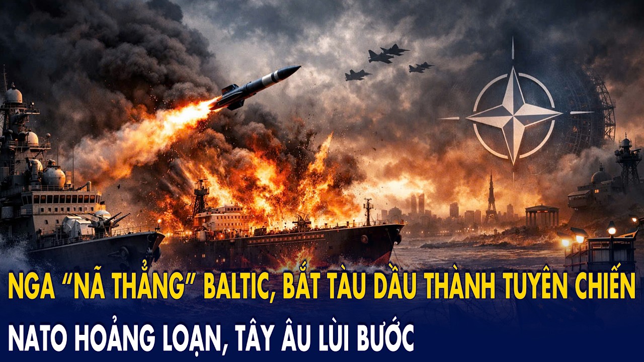 Nga “nã thẳng” Baltic, bắt tàu dầu thành tuyên chiến: NATO hoảng loạn, Tây Âu lùi bước!