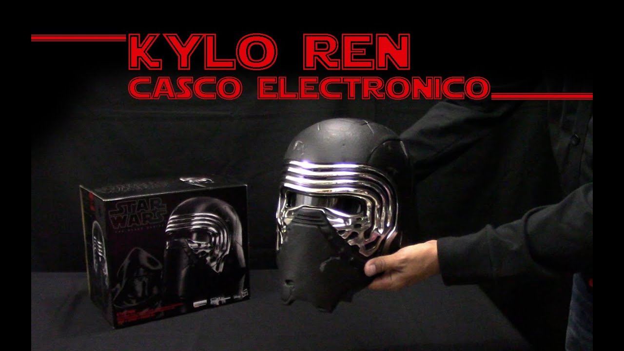Como funciona Casco Kylo Ren The Black Series Star Wars Hasbro en Español