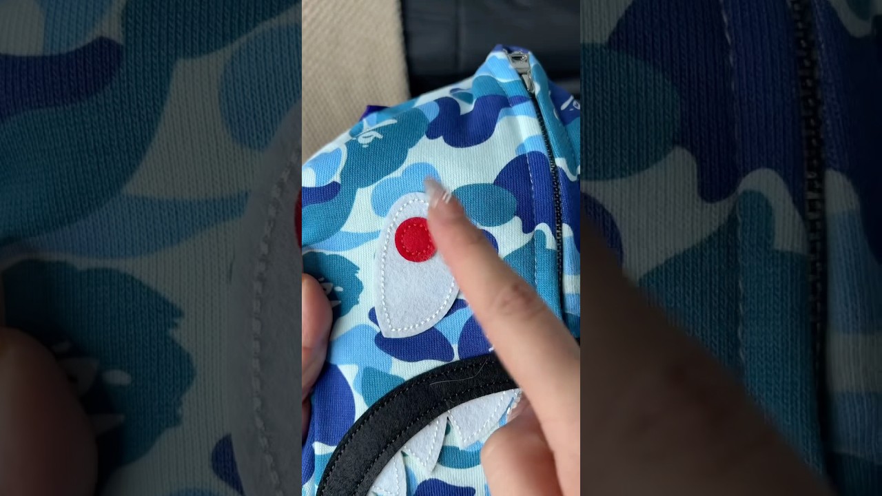 Bape ABC Blue Camo Shark Hoodie Unboxing ASMR from Ninjahype 🤫📞 