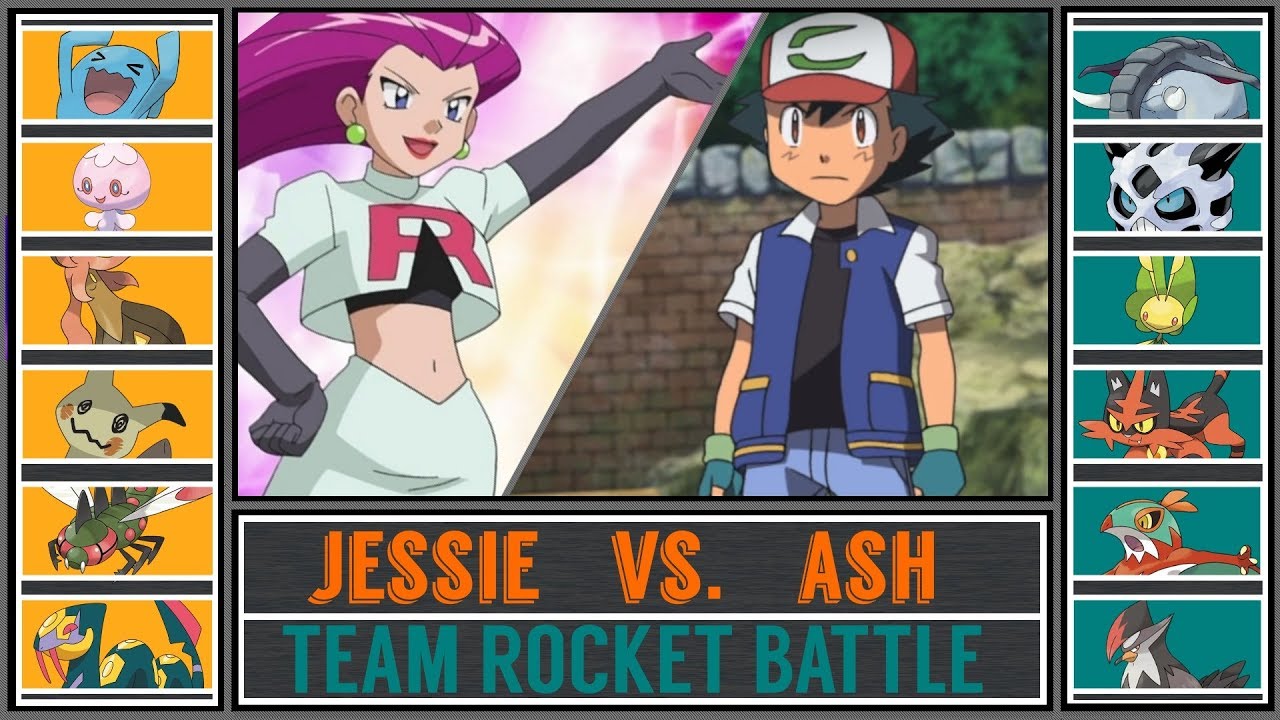 Ash vs. Jessie (Pokémon Sun/Moon) - Team Rocket Battle