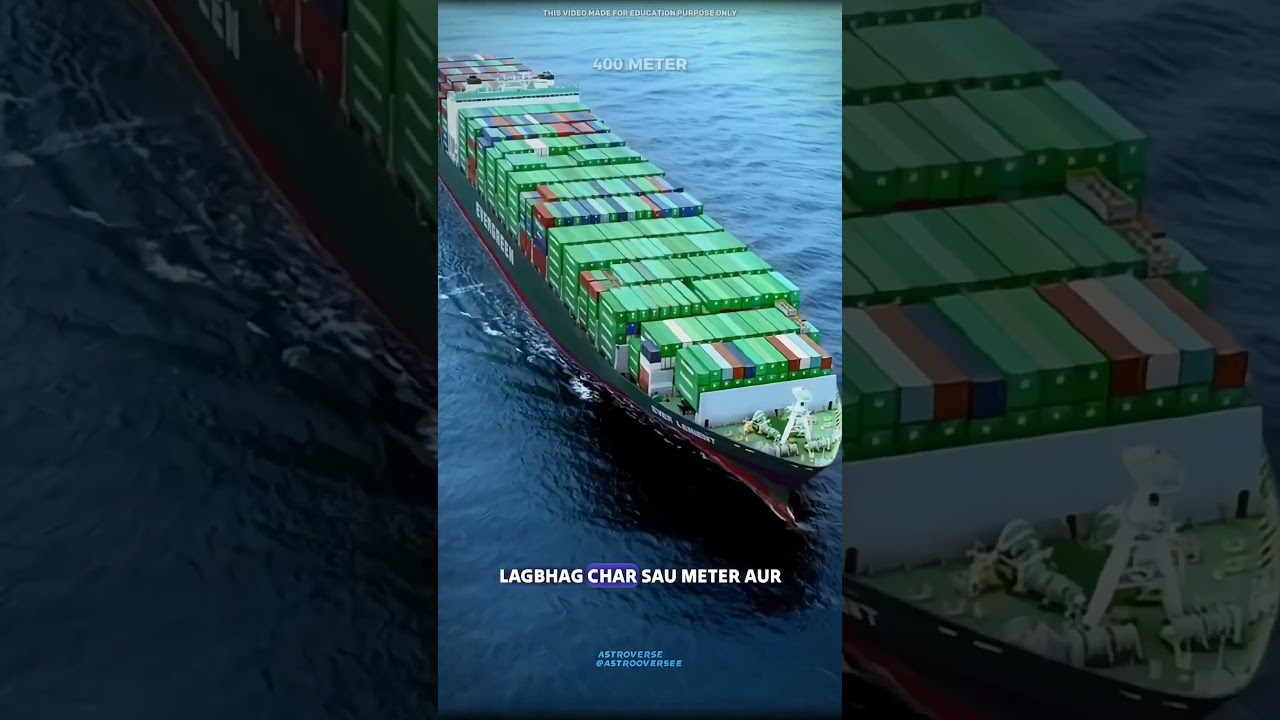 Evergreen ship stuck #science #sciencefacts