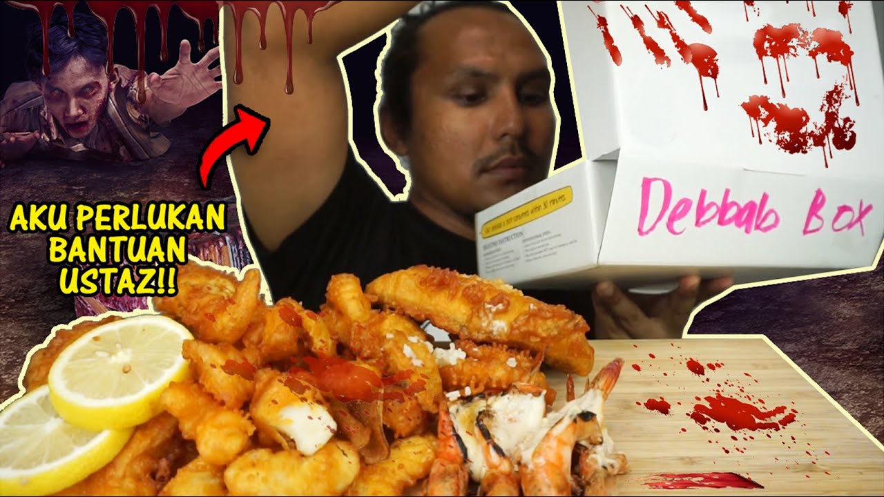 aku menyesal beli DEBBAB BOX ni!! (mukbang malaysia) ini bukan DYBBUK BOX!