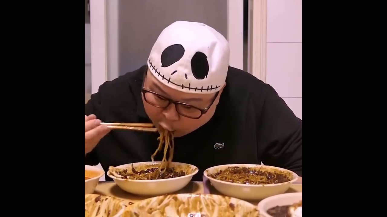 Mukbang Eatingshow [Jajangmyeon] love 💕 life 🧬 food 🥑 enjoy #food #foodsharing #mukbang #koreanfood 