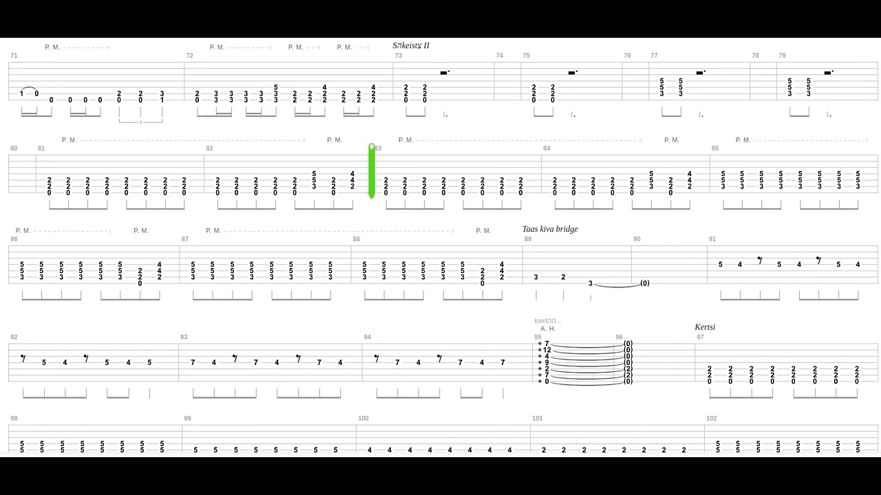 Pahempi Toistaan Tab by Apulanta + Guitar only + Guitar tab