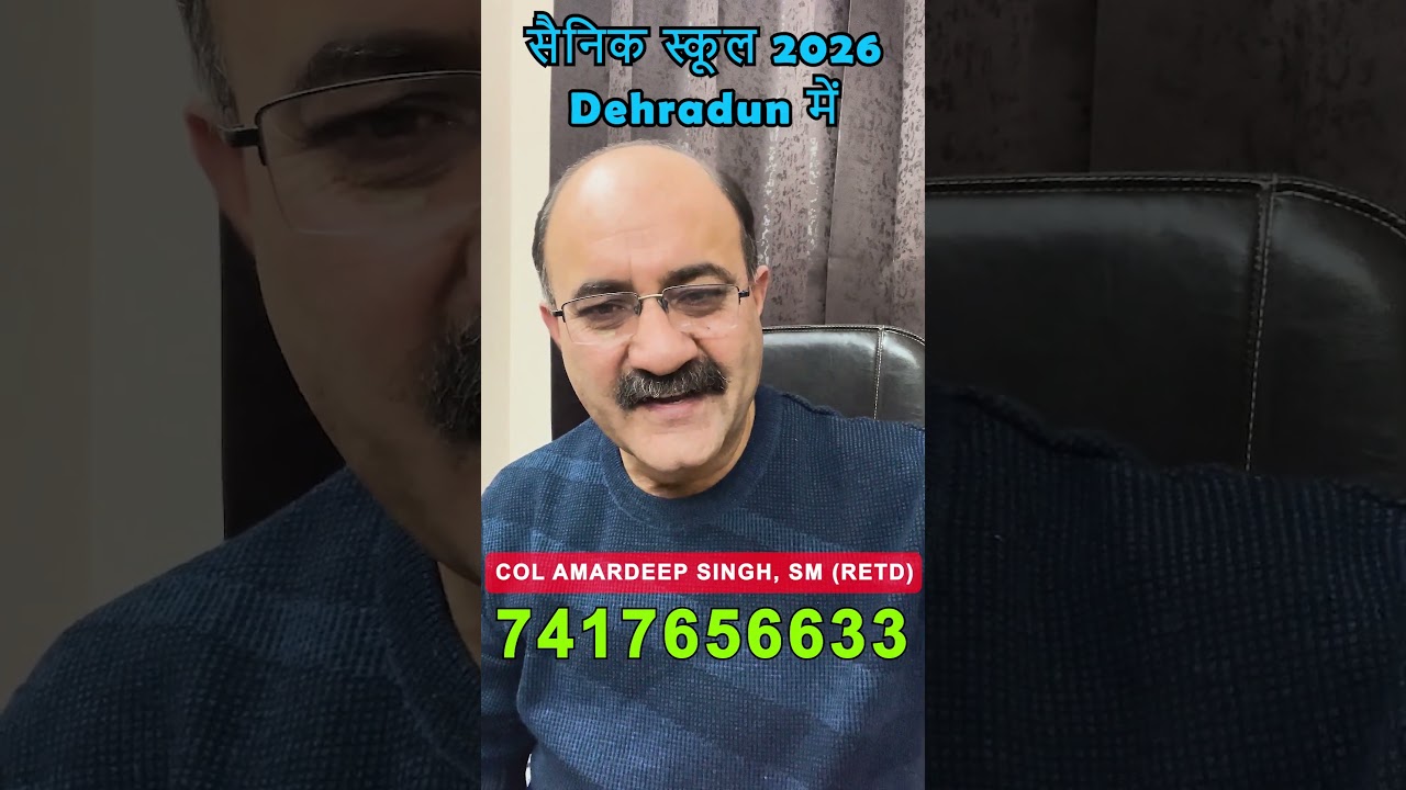 Sainik school 2026  coaching with hostel for class 5 students in Dehradun