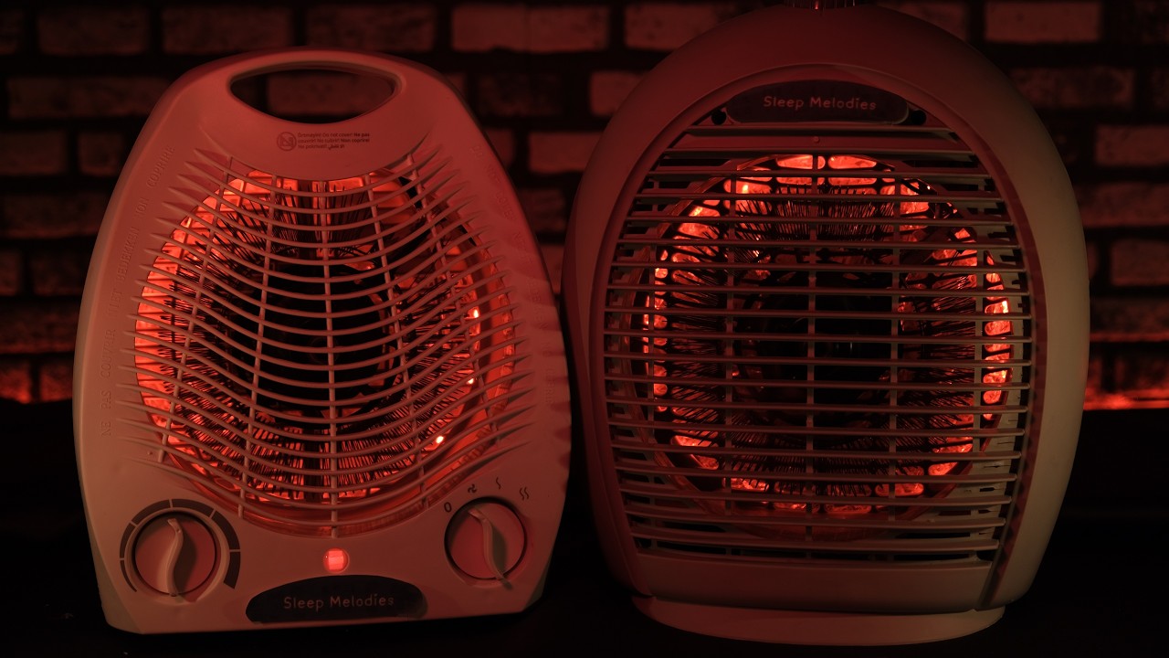 😴 Distant Duo Heater Fan Sounds with Metal Fan Noise for Deep Sleep and Relaxation