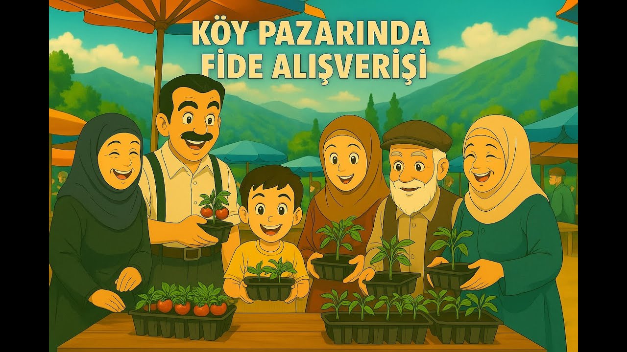 Ailecek Koyulhisar Pazarı&rsquo;ndayız! Babam Yine Bildiğini Yaptı! 200 Fideyle Eve D&ouml;nd&uuml;k! K&ouml;y Vlog!