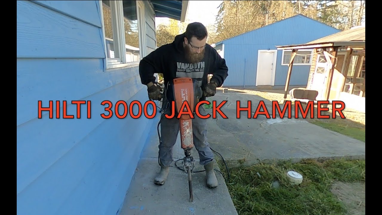 How to DEMO/JACK concrete HAMMER HILTI 3000 AVR